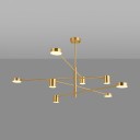 Loft Industry Modern - Brass Button Chandelier